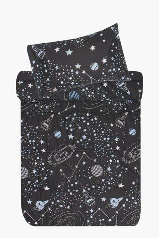 Microfibre Galaxy Comforter Set