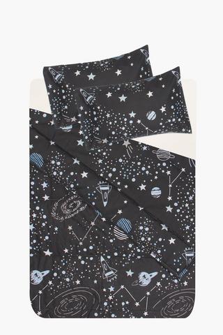 Microfibre Galaxy Comforter Set