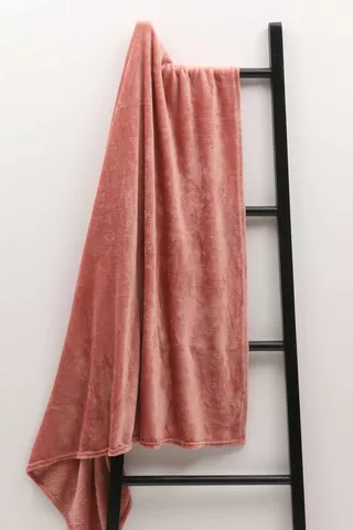 Plush Woven Flannel Blanket, 125x150cm