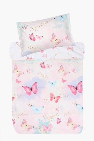 Microfibre Butterfly Comforter Set