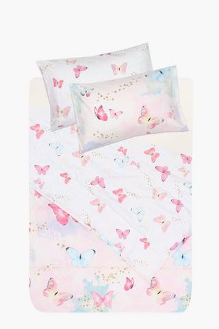 Microfibre Butterfly Comforter Set