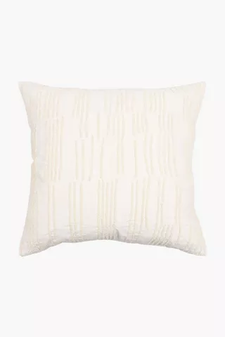 Embroidered Basswood Feather Scatter Cushion, 60x60cm