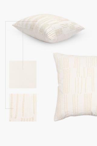 Embroidered Basswood Feather Scatter Cushion, 60x60cm