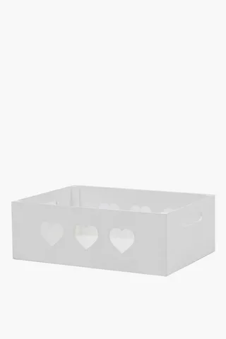 Heart Wooden Crate Large