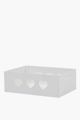 Heart Wooden Crate Large
