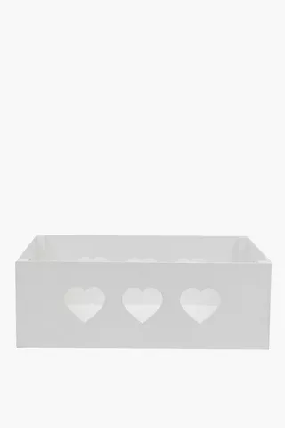 Heart Wooden Crate Large