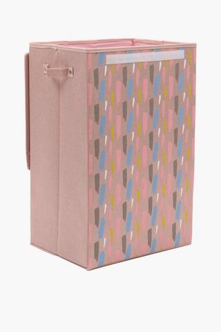 Knock Down Laundry Abstract Wash Basket