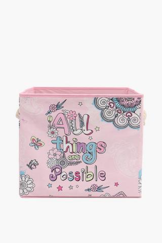 Foldable Script Toy Basket