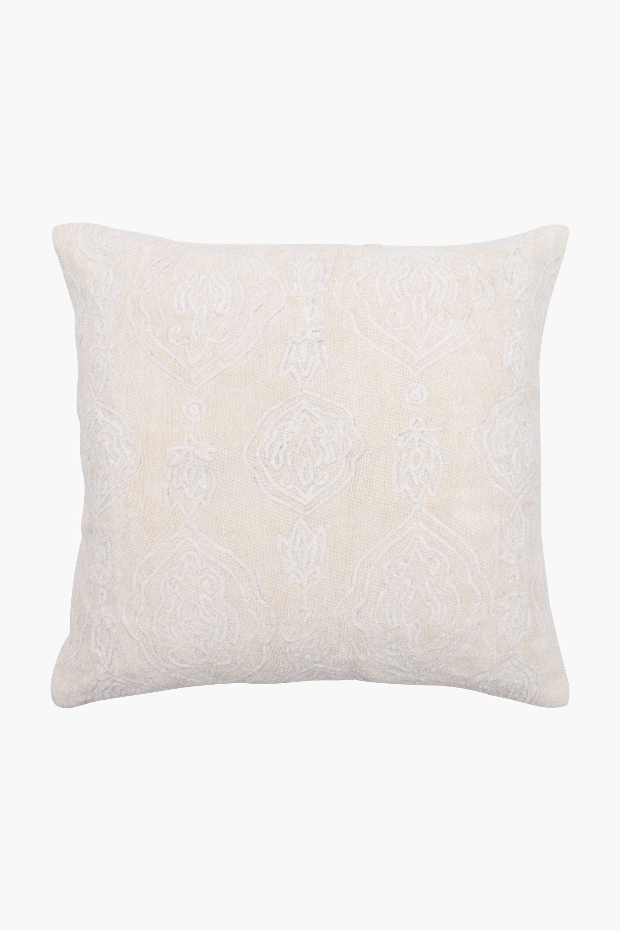 Embroidered Tunis Feather Scatter Cushion, 60x60cm