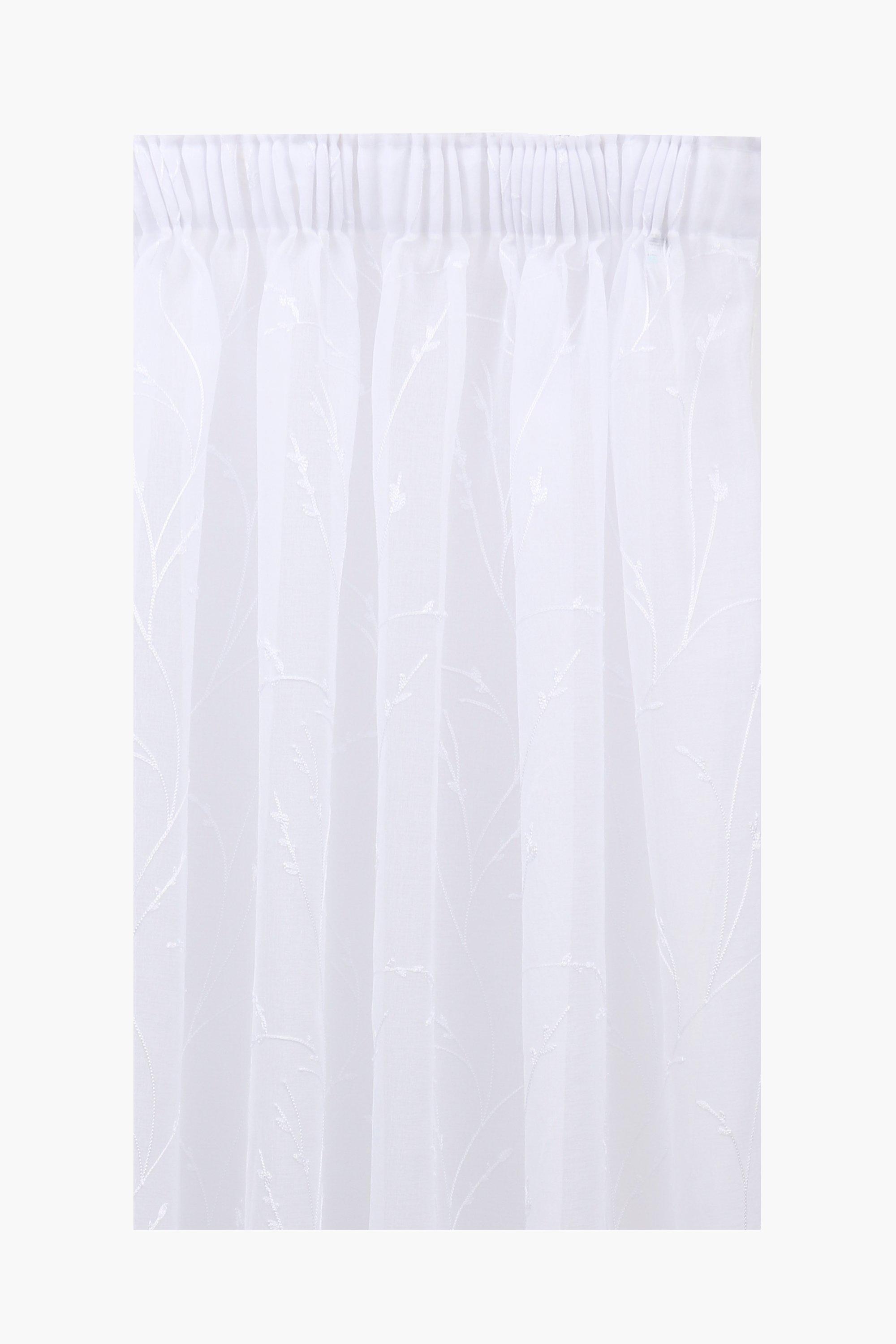 Fields Sheer Taped Sheer Curtain, 270x218cm
