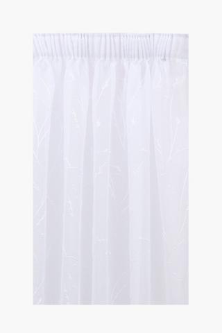 Fields Sheer Taped Sheer Curtain, 270x218cm