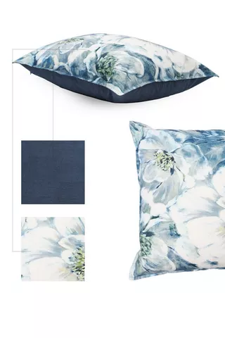 Printed Penny Floral Feather Scatter Cushion 60x60cm