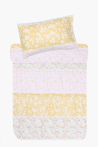 Microfibre Autumn Floral Comforter Set