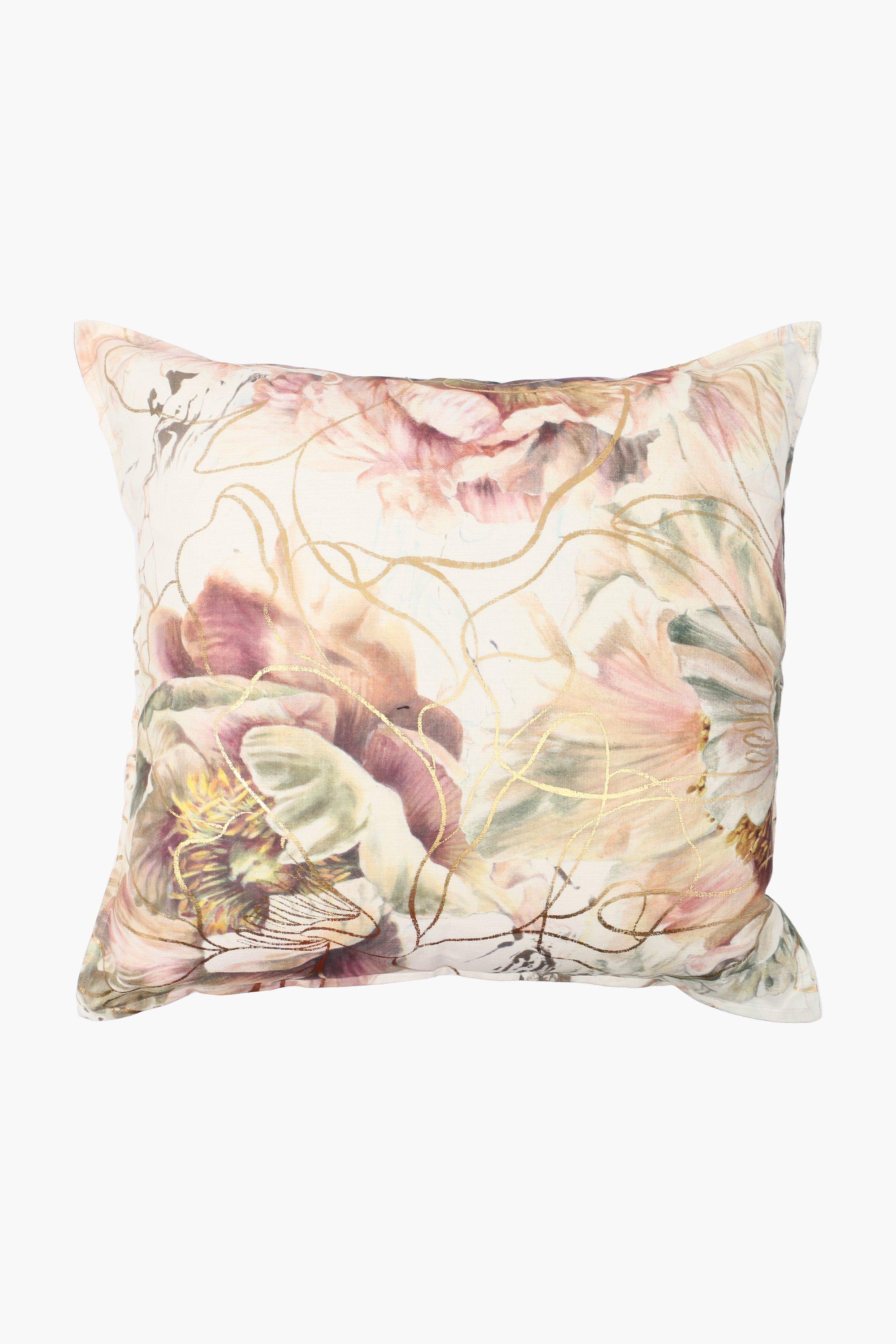 Printed Floral Feather Scatter Cushion 60x60cm