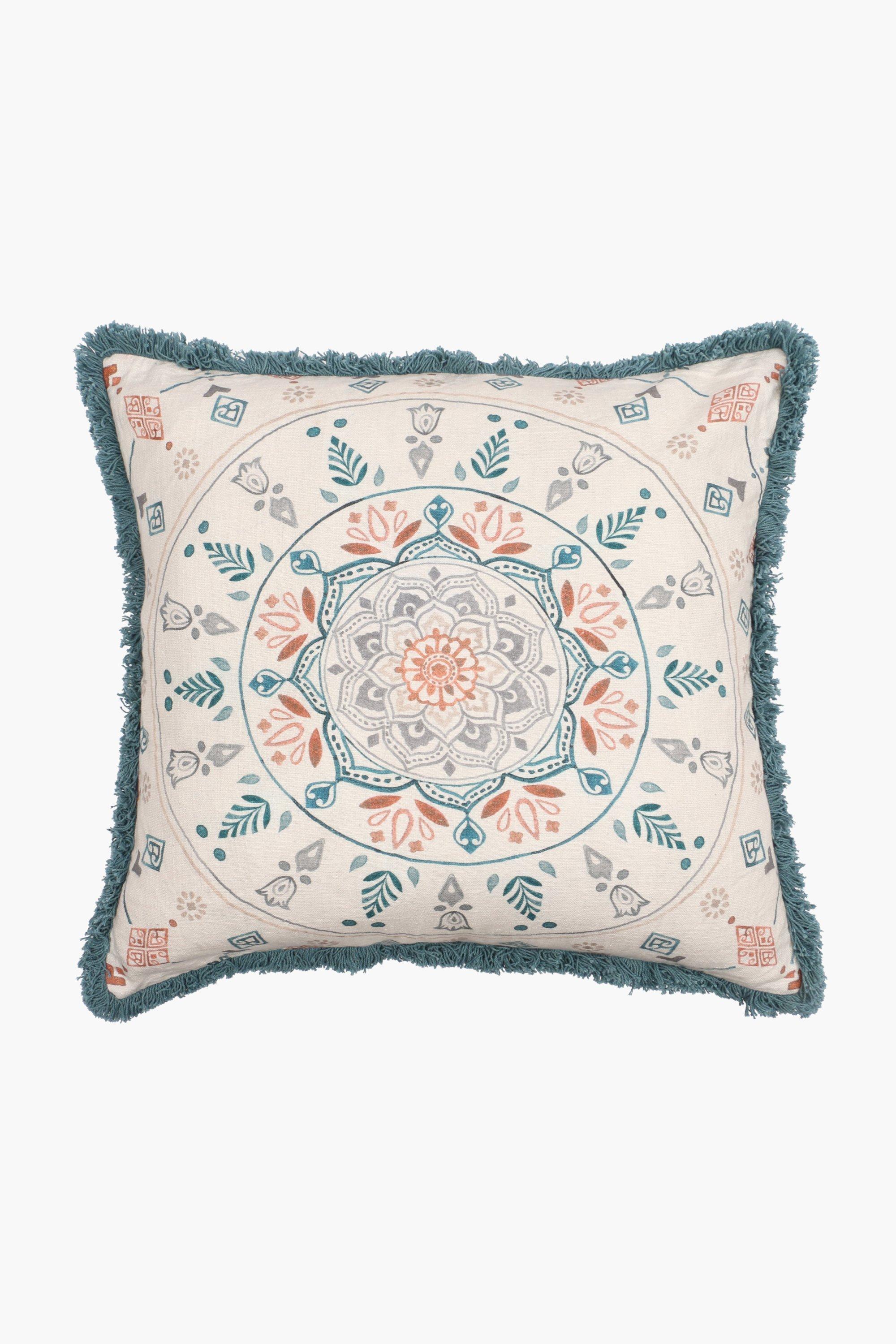 Textured Medallion Feather Scatter Cushion 60x60cm