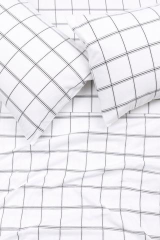 Winter Brushed Cotton Check Fitted Sheet