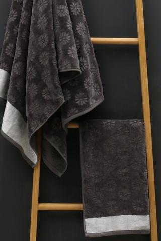 Cotton Jacquard Knit Botanic Towel