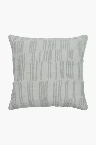 Embroidered Basswood Feather Scatter Cushion, 60x60cm