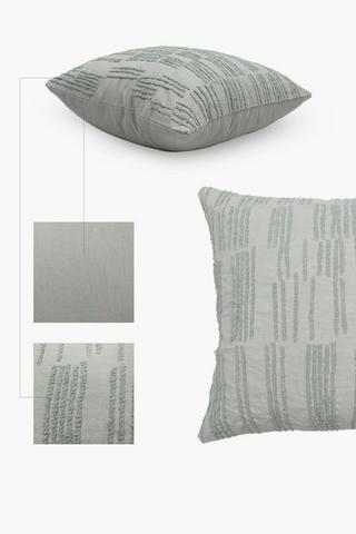 Embroidered Basswood Feather Scatter Cushion, 60x60cm