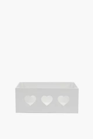 Heart Wooden Crate Medium