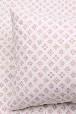 Winter Brushed Cotton Flannel Geometric 2 Pack Pillowcase