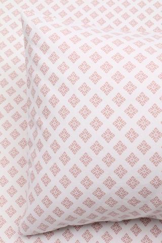 Winter Brushed Cotton Flannel Geometric 2 Pack Pillowcase