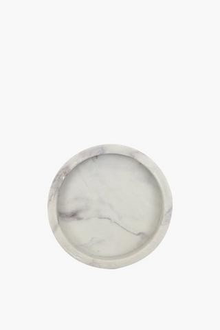 Marble Resin Candle Plate,10cm
