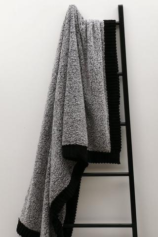 Ribbed Sherpa Blanket, 150x200cm