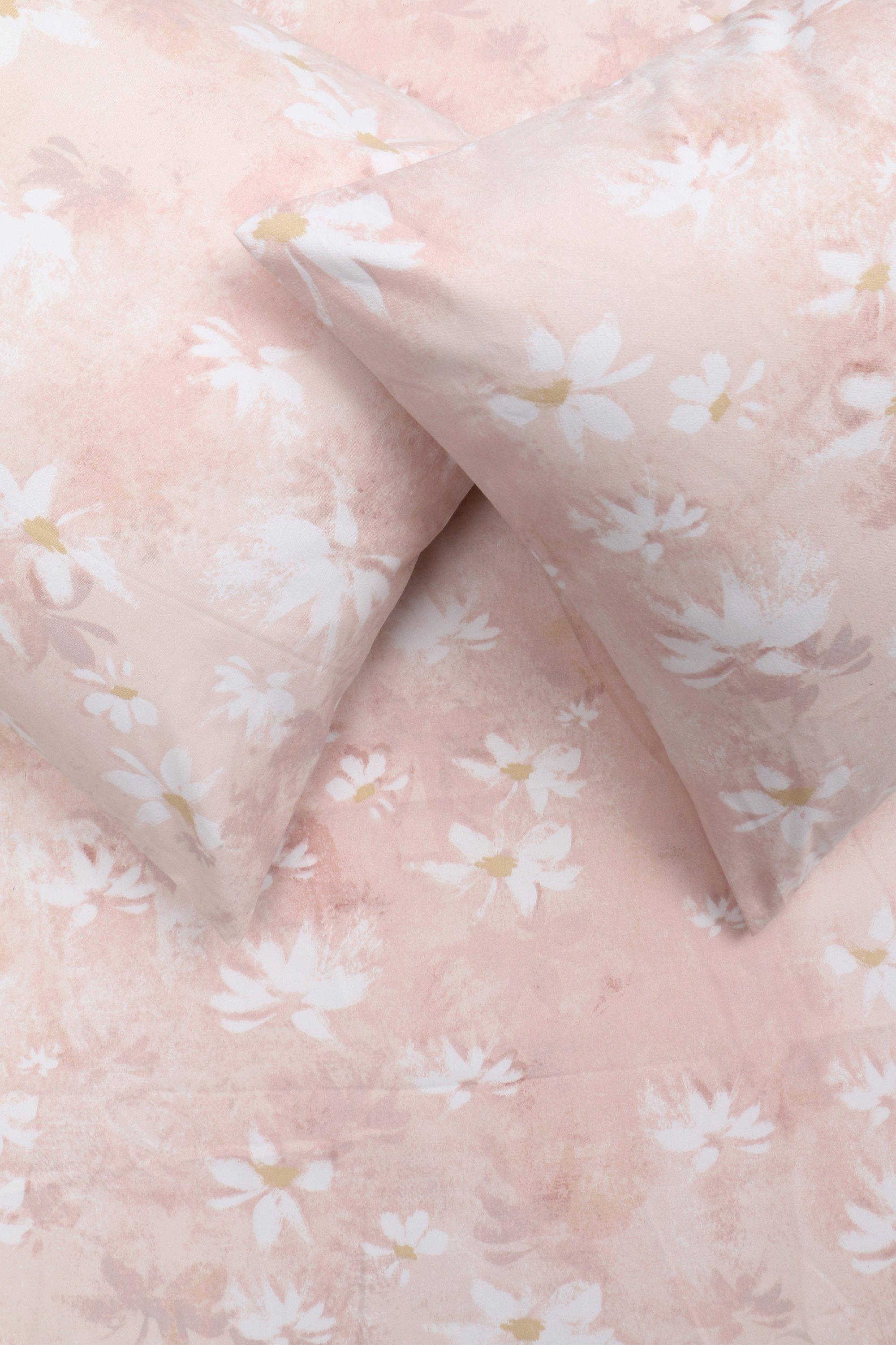 Winter Brushed Microfibre Flannel Floral Fitted Sheet