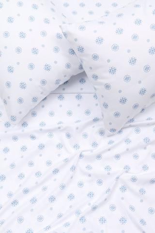 Microfibre Winter Brushed Flannel Larimar Fitted Sheet