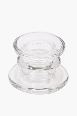 3 Piece Glass Dinner Candle Holders