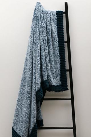 Ribbed Sherpa Blanket, 150x200cm