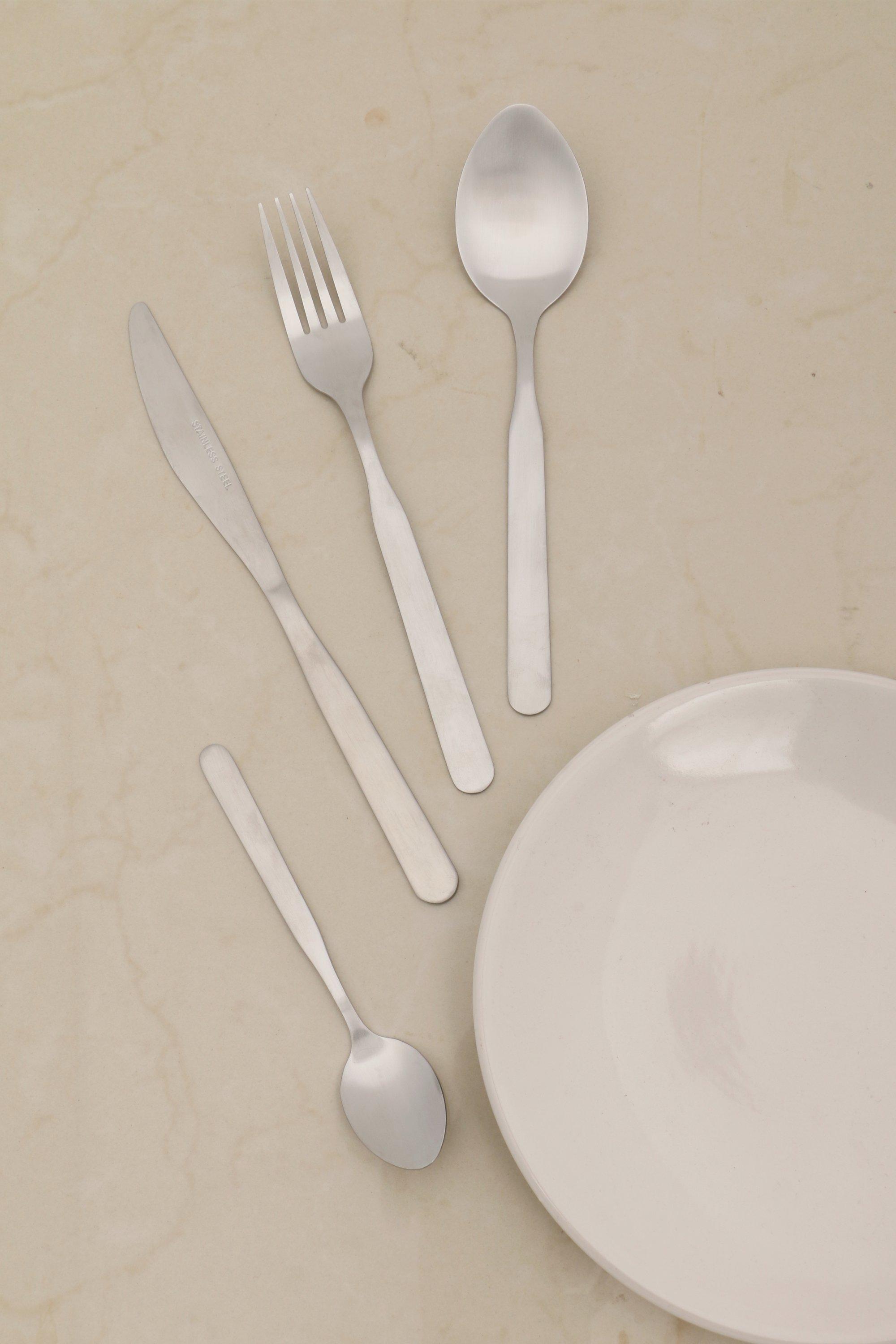 16 Piece Stainless Steel Narrow Base Cutlery Set