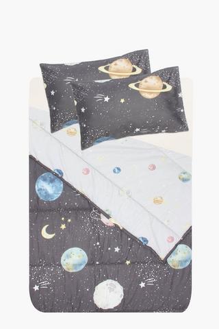 Soft Touch Space Reversible Comforter Set