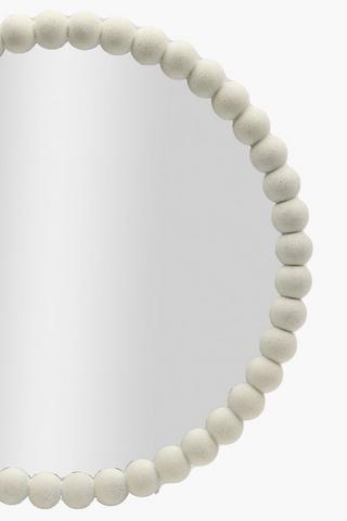 Beaded Round Mirror, 70cm