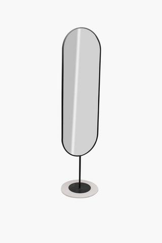 Oval Standing Mirror, 45x173cm