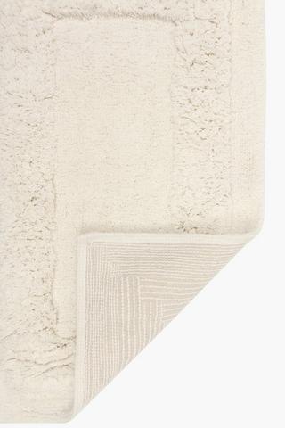 2 Piece Shaggy Pile Bath Mat Set