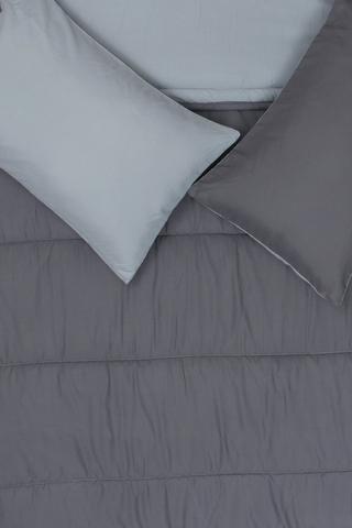 Microfibre Woven Plain Comforter Set