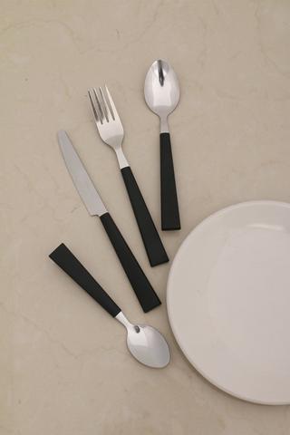 16 Piece Plastic Handle Cutlery Set