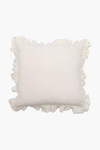 Edge Frill Scatter Cushion, 55x55cm