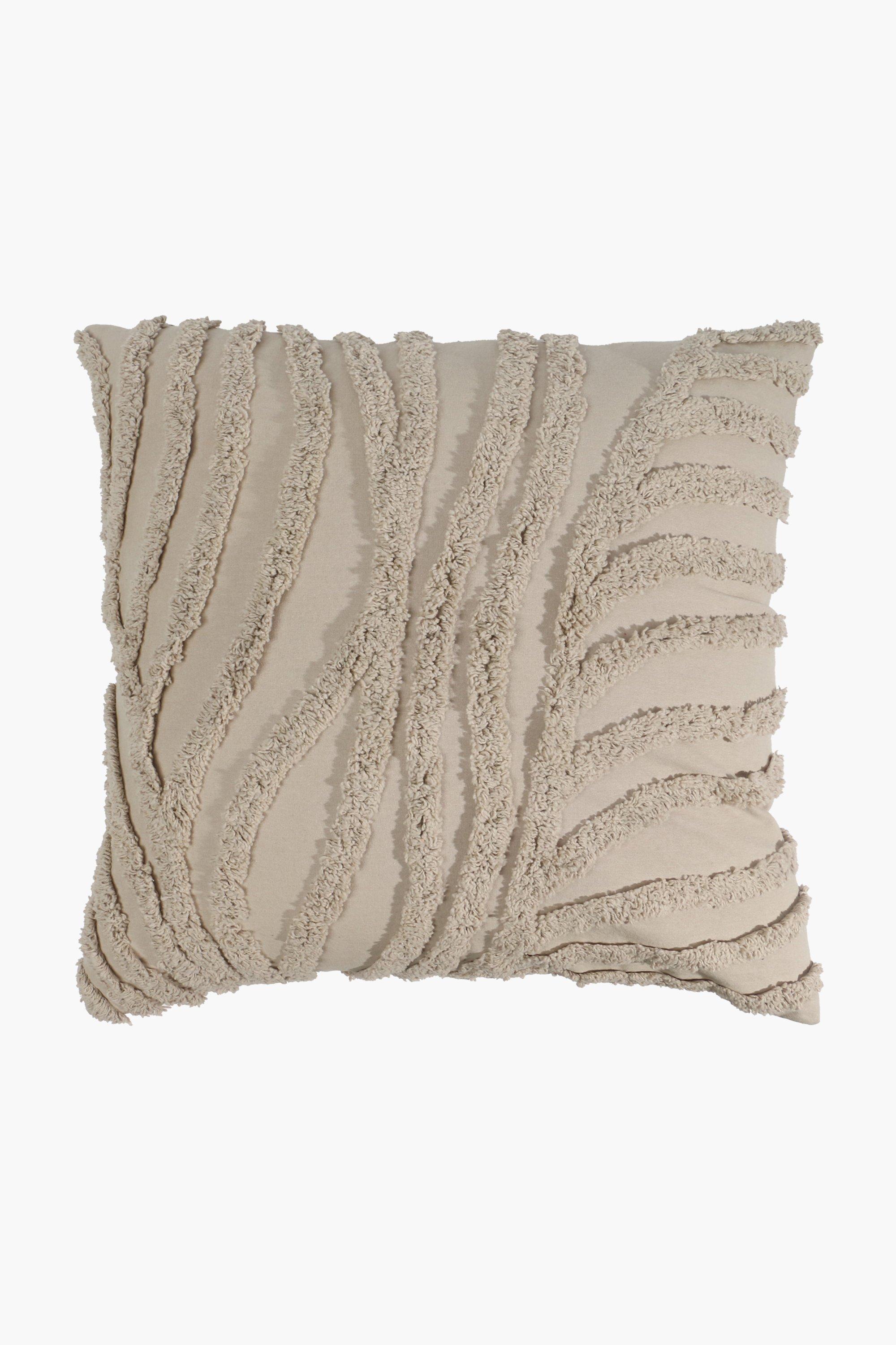 Charcoal Ribbed Scatter Cushion 50x50cm main image 1