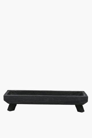 Wooden Footed Tray, 50x10cm