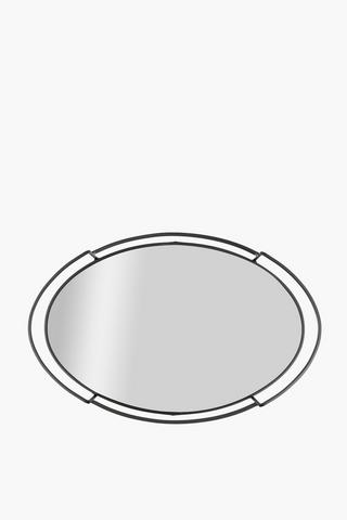 Classic Oval Mirror Tray, 42cm