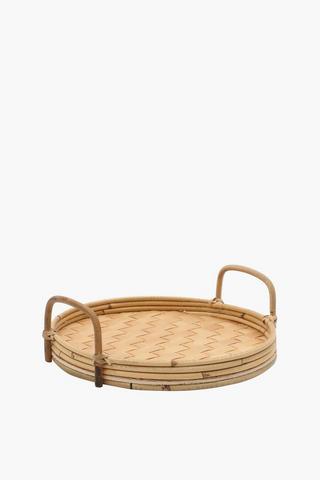 Woven Oval Decor Tray, 31cm