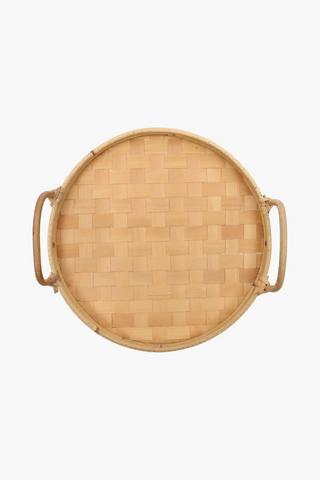 Woven Oval Decor Tray, 31cm
