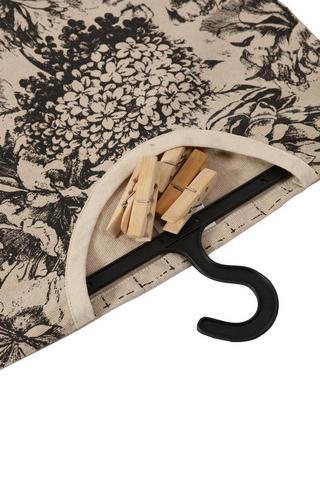 Floral Cotton Peg Bag