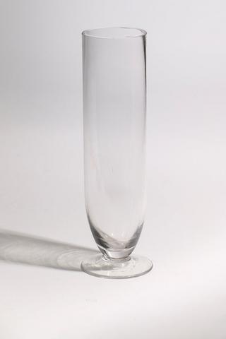 Footed Glass Vase, 30cm