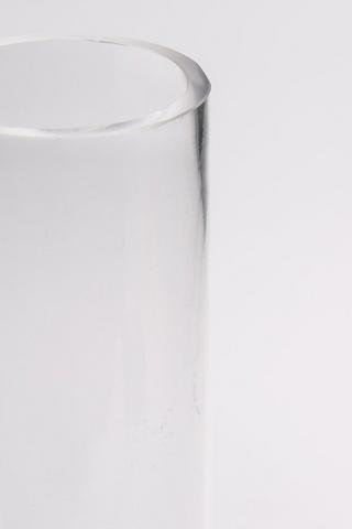 Footed Glass Vase, 25cm