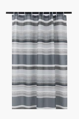 Ametrine Stripe Pvc Shower Curtain