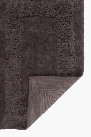 2 Piece Shaggy Pile Bath Mat Set
